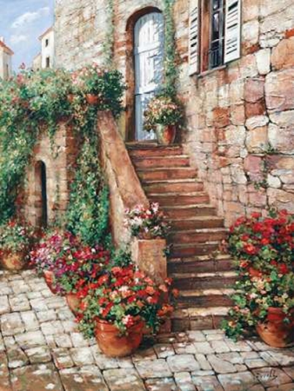 Stone Stairway, Perugia Poster Print by Roger Duvall - Item # VARPDXCC2853